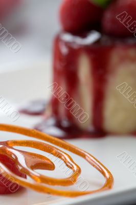 Closeup of sugar decoration