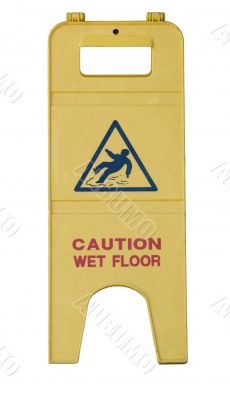 Wet floor sign