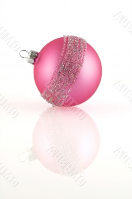 Pink christmas ball