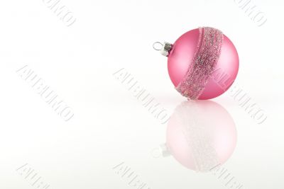 Pink christmas ball