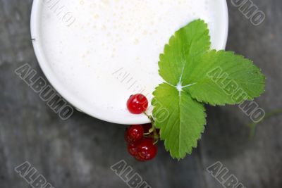 Cup with milk