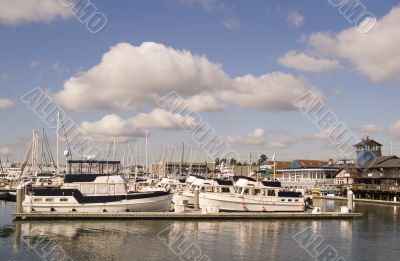 White Yachts and Clouds