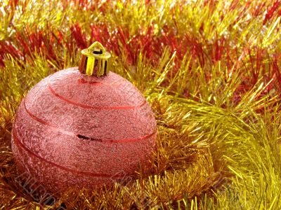 red christmas bauble