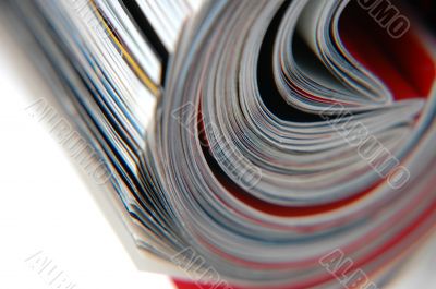 Roll of Magazine Closeup