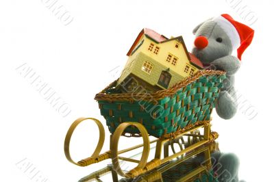 Christmas decoration with mouse