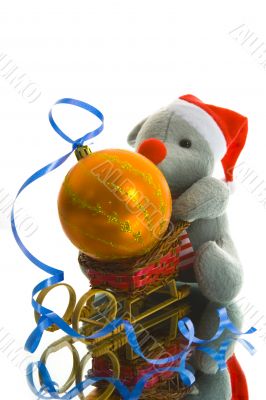 Christmas decoration with mouse