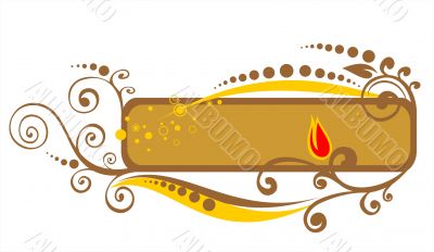 bronze floral frame