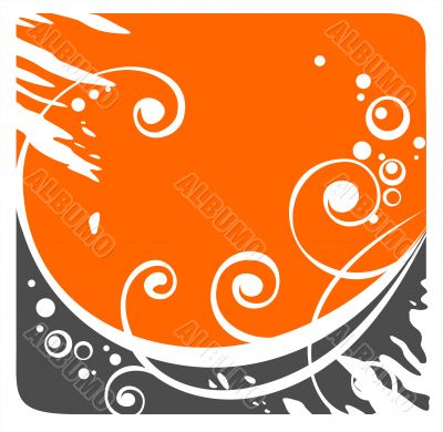 orange abstract pattern