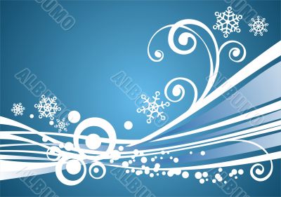 blue winter background