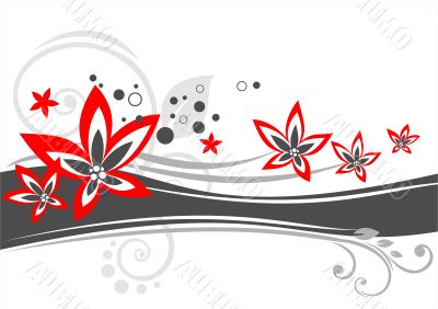 ornate flowers background