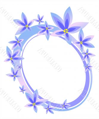 light violets frame
