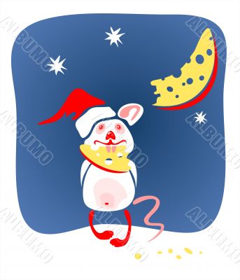 christmas mouse and cheese