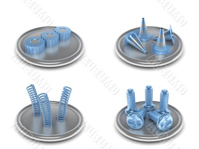 set of industrial icons