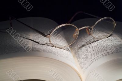Reading Glasses on book