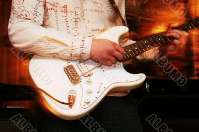 solo on a guitar
