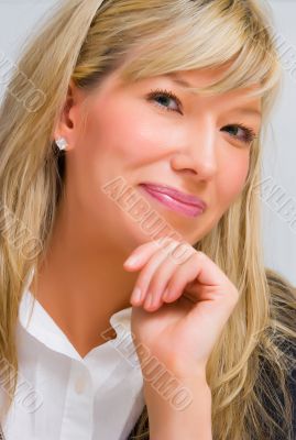 Beautiful smiling young woman