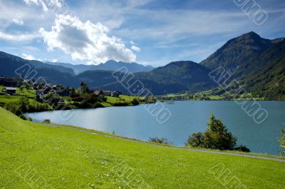 Mountains lake