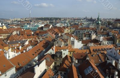 Prague rooftops
