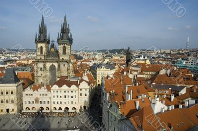 Prague old town square