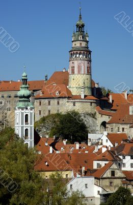 Vesky Krumlov old town