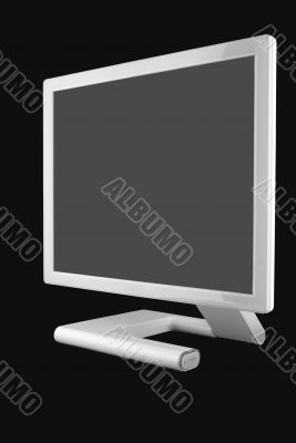 White LCD monitor