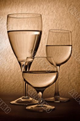 Three glasses