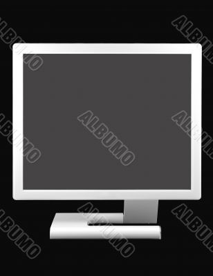 White LCD monitor