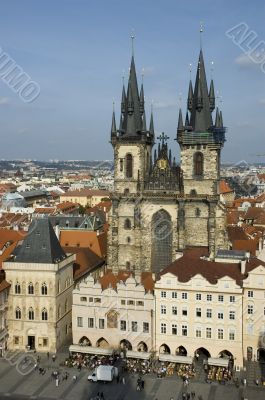 Prague old town square