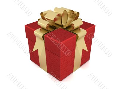 Gift box. 3D image.