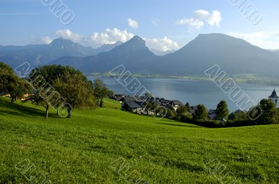 St Wolfgang lake in Austria