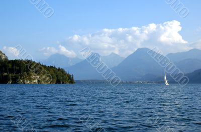 St Wolfgang lake in Austria