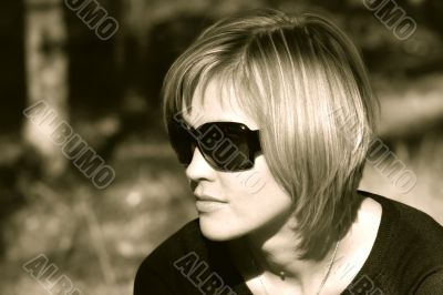 Woman in sunglasses