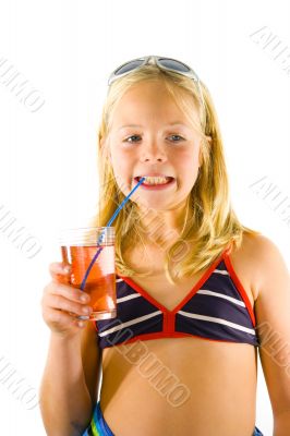 Young girl on the beach