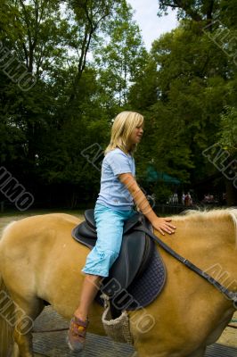 Girl on horse