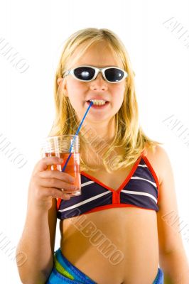 Young girl on the beach