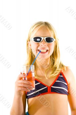 Young girl on the beach