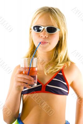 Young girl on the beach