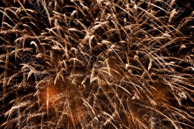 Abstract fireworks background