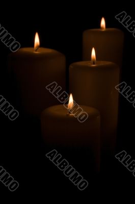 Candle flames