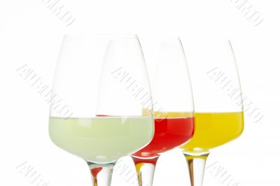 Three glasses