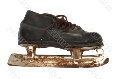 old and rusty skates
