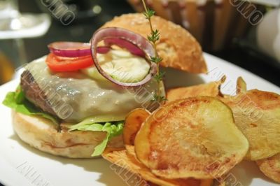 Gourmet hamburger