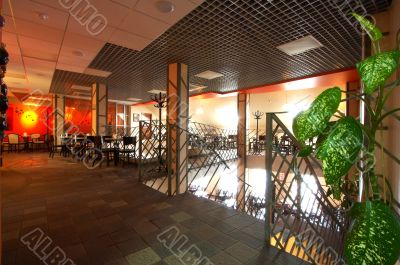 beautiful modern cafe