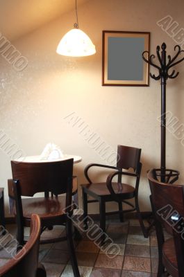 under a lamp