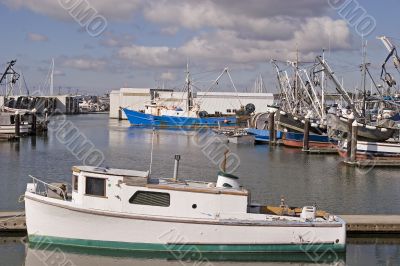 Green and White Boat