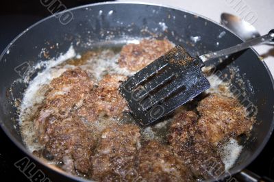 Frying Meat