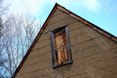 boarded window