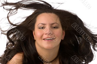 flying hair