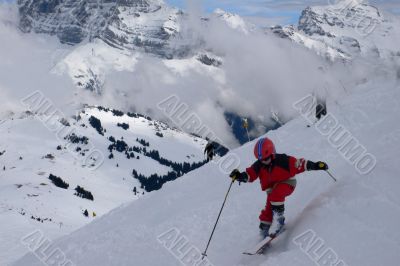 Young skier