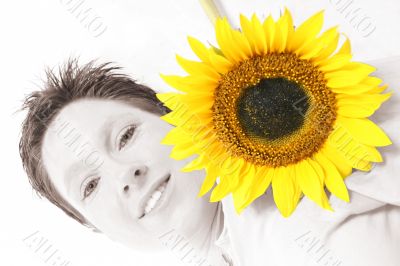 Face od a Sunflower